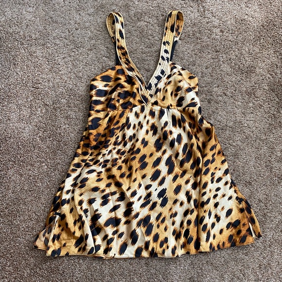 Night Slip | Cheetah Silk Effect Night Slip - Picture 1 of 4